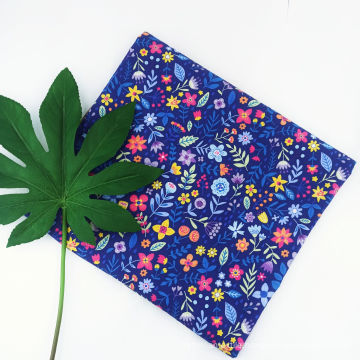 High quality flower print 100%cotton cotton woven fabric for wear